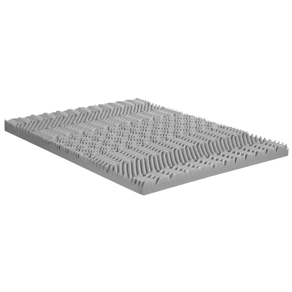 8cm Memory Foam Mattress Topper 7 Zone Graphite