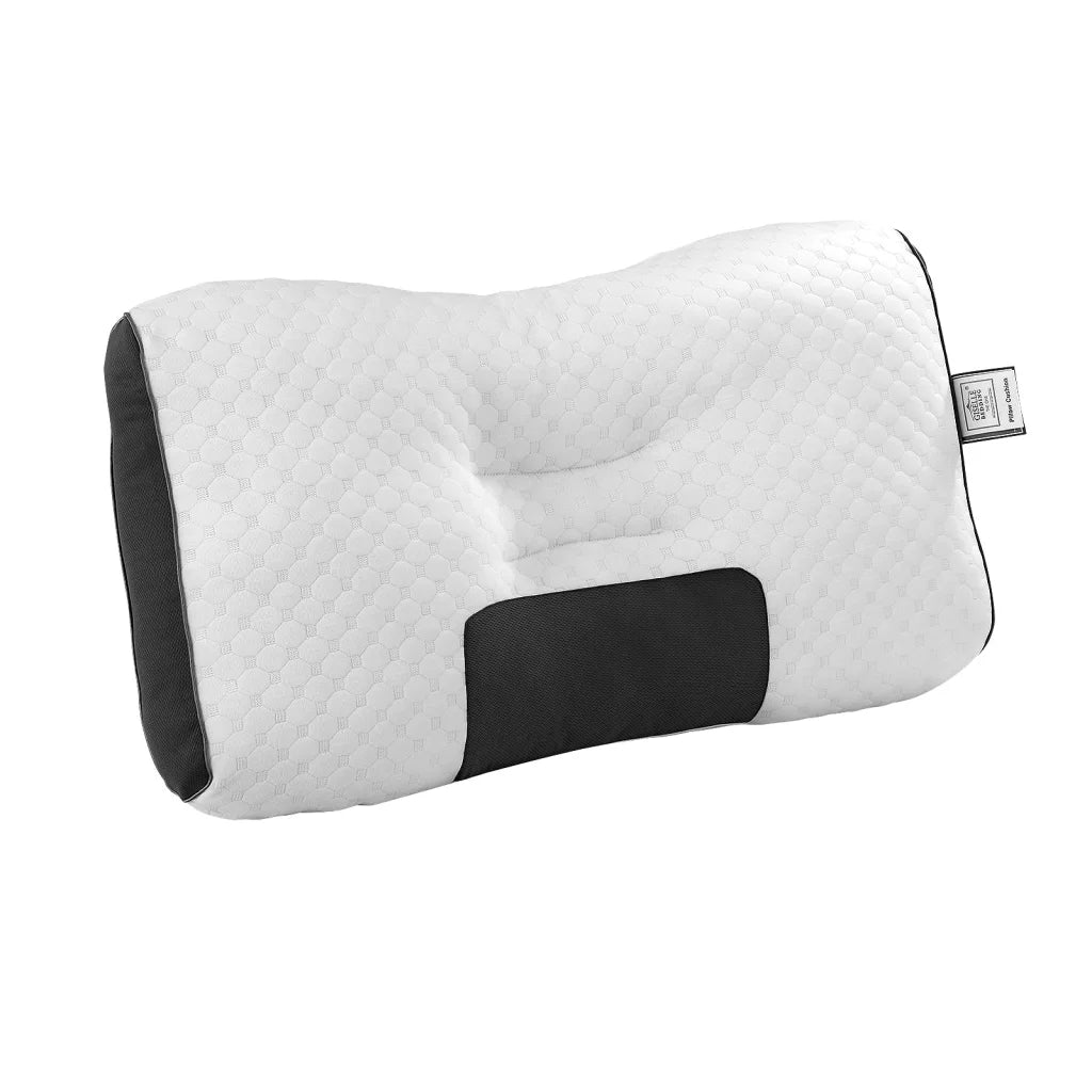 Bedding contour pillow with ergonomic neck pillows