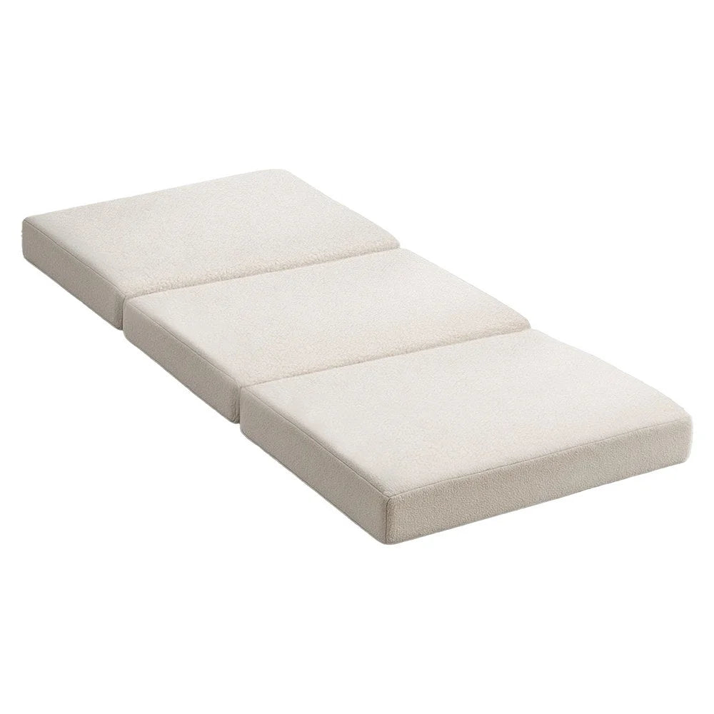 Mattress Foldable Fleece Portable 3 fold Folding Foam