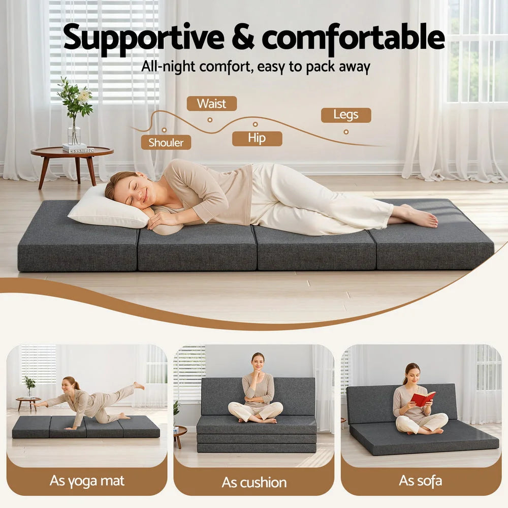 Giselle Bedding Foldable Mattress Folding Foam Mattresses