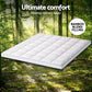 Mattress topper with bedding pillowtop king