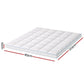 Bamboo 10cm mattress topper with foam layer and stitched cover