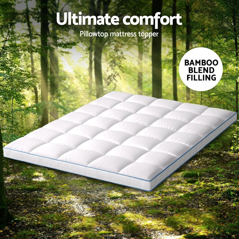 Queen pillowtop mattress topper