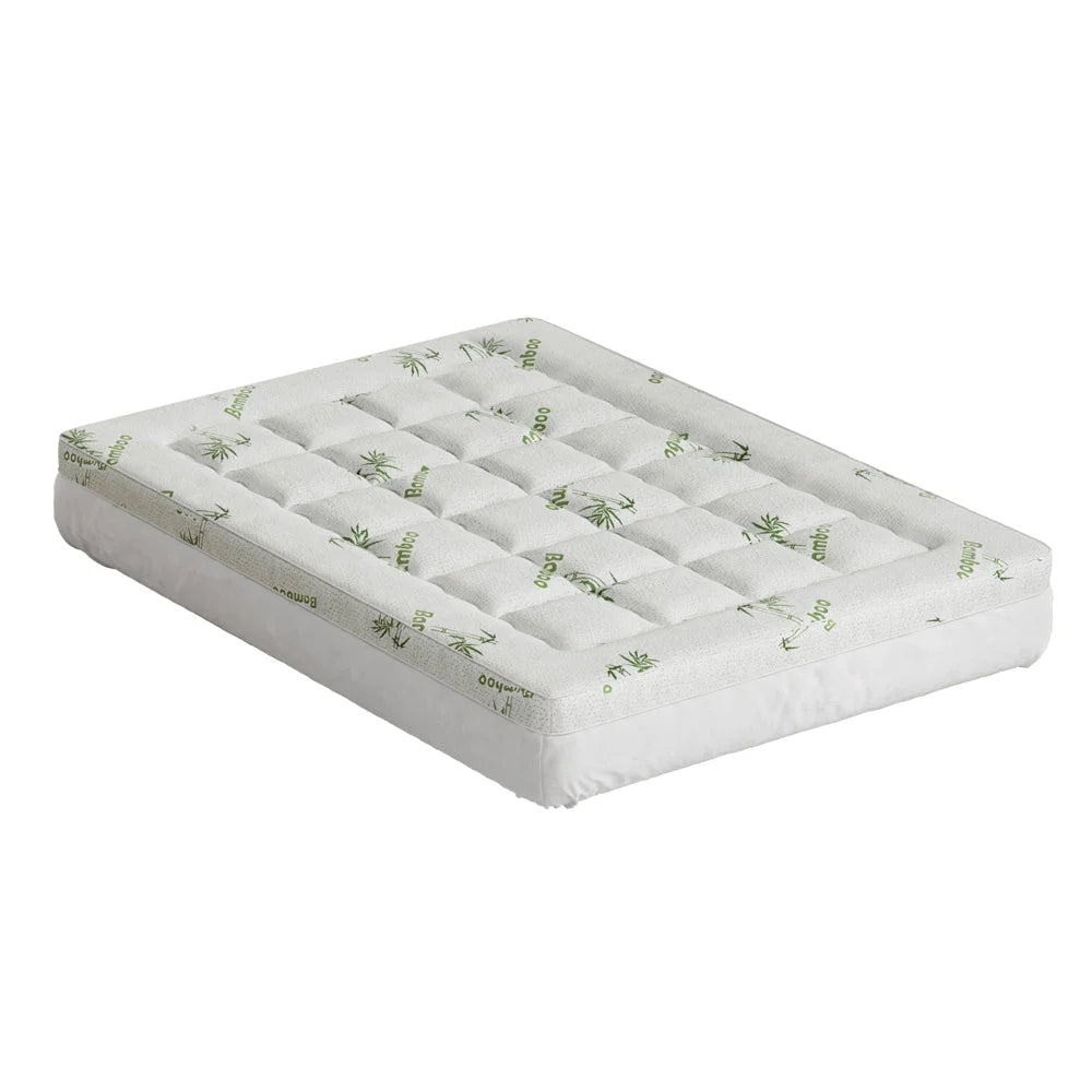 Giselle Bedding Mattress Topper Pillowtop Bamboo 7.5cm