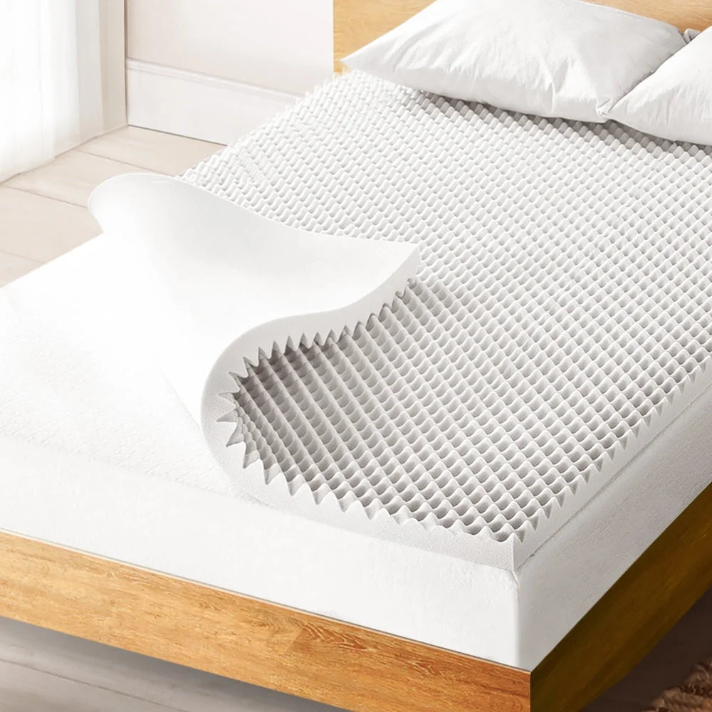 Foam 5cm mattress topper with bedroom mattress cover and side stitching