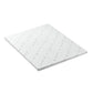 Mattress topper with quilted cover and layered edge