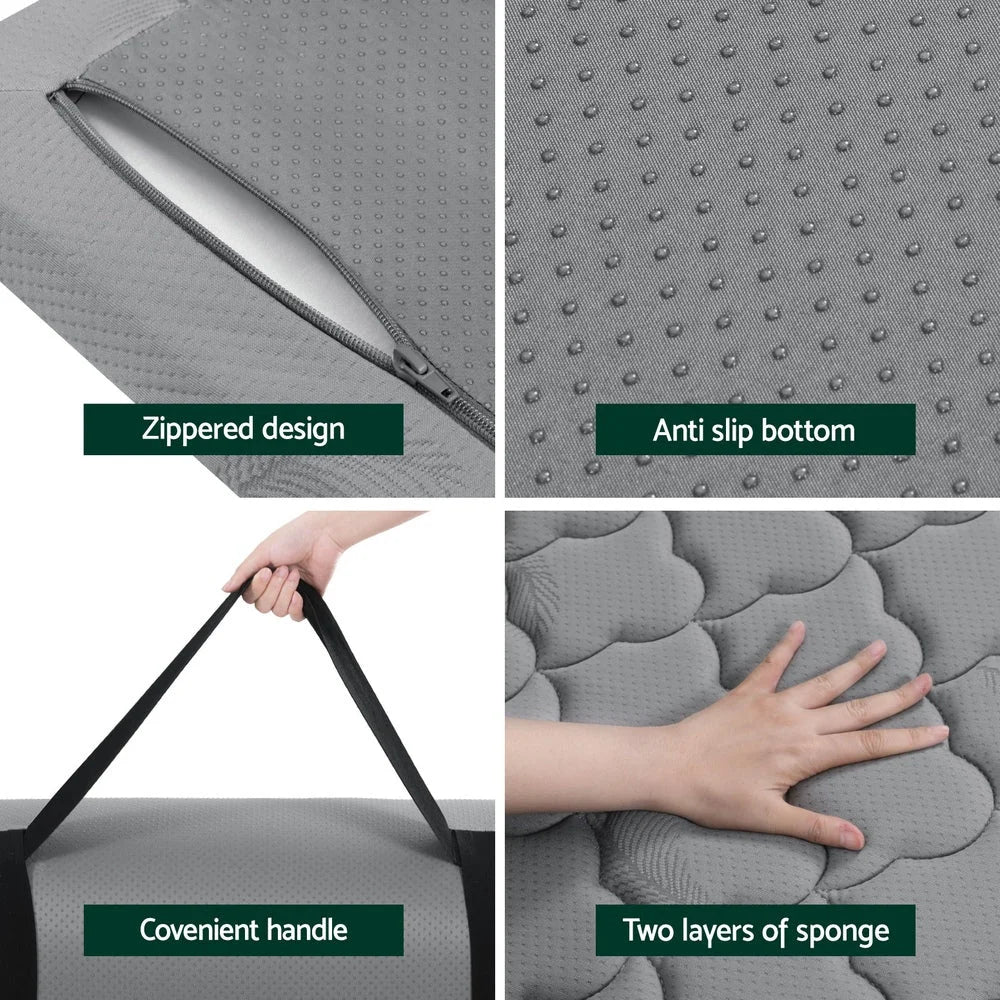 Giselle Bedding Single Foldable Mattress Camping Mat Outdoor Recreation Inflatable