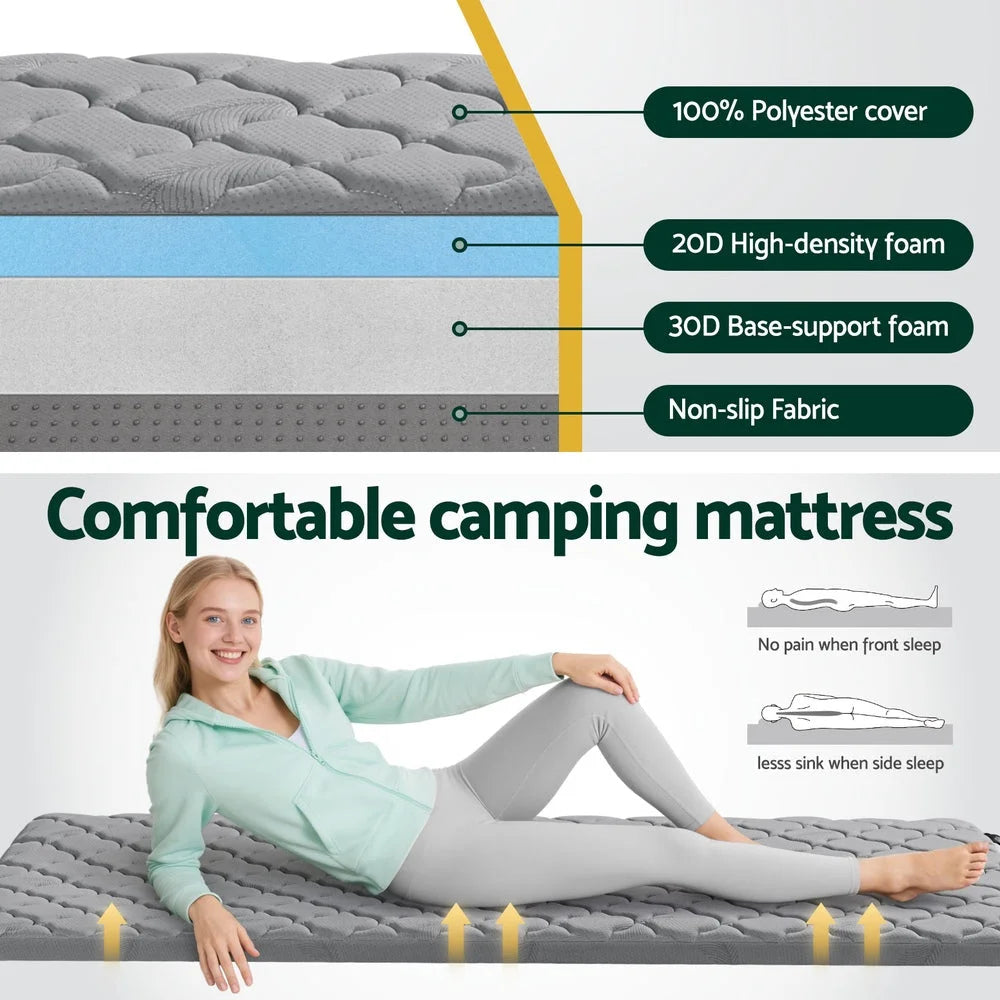 Giselle Bedding Single Foldable Mattress Camping and Mat Outdoor Recreation Inflatable