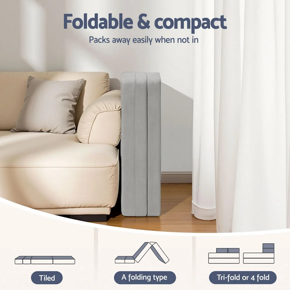 Giselle Foldable Mattress Folding Sofa Bed 4-fold Sleeping