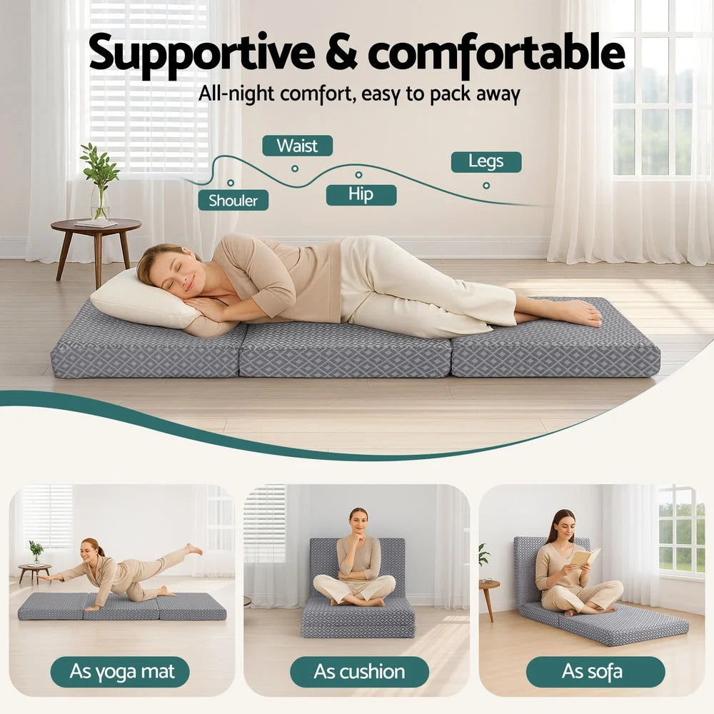 Memory foam mattress Giselle Foldable Folding Sofa Bed
