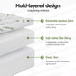 Mattress topper with foam layer and stitched cover
