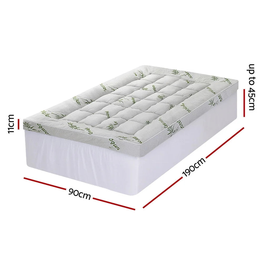 Giselle Mattress Topper 11cm Pillowtop toppers Bamboo
