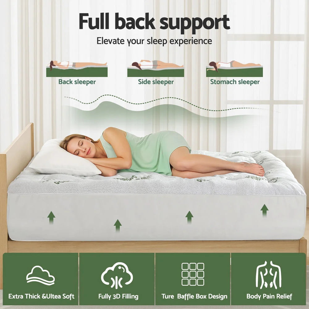 Giselle Mattress Topper 5cm Pillowtop toppers Bamboo King