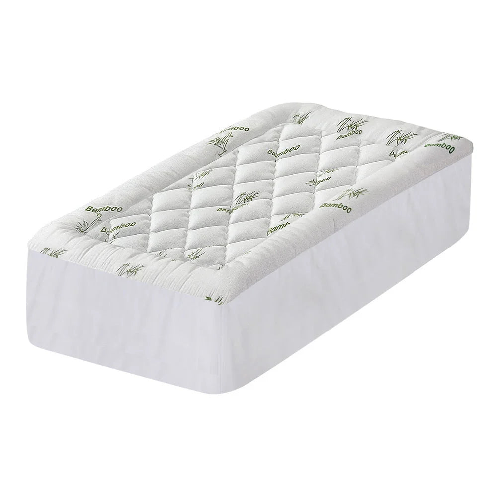 Giselle Mattress Topper 5cm Pillowtop toppers Bamboo Single furniture