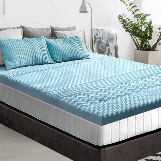 Giselle Memory Foam Mattress Topper 7 Zone 8cm