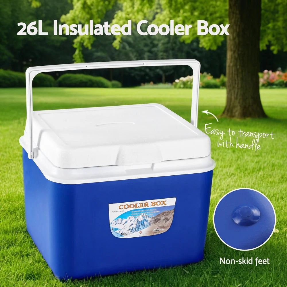 Glacio 26L Portable Ice Cooler Box Camping Fridge - Outdoor