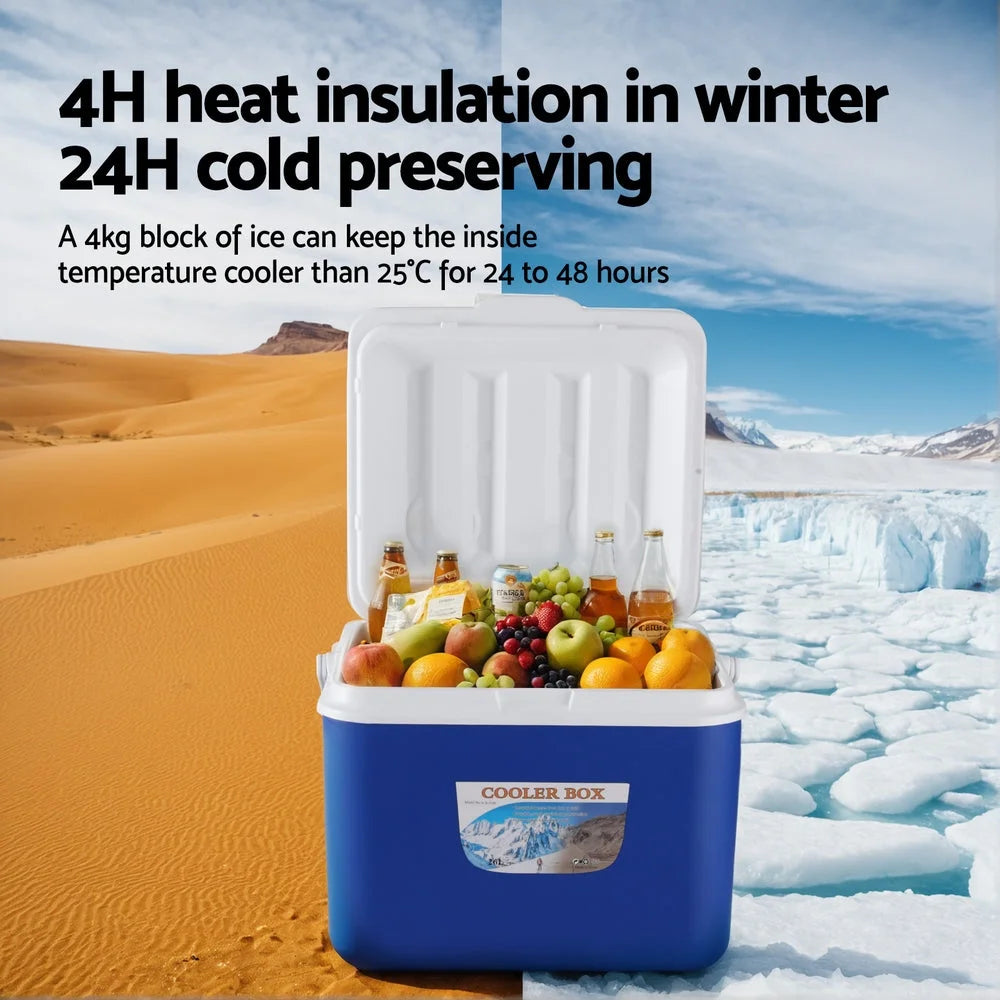 Glacio 26L Portable Ice Cooler Box Camping Fridge - Outdoor