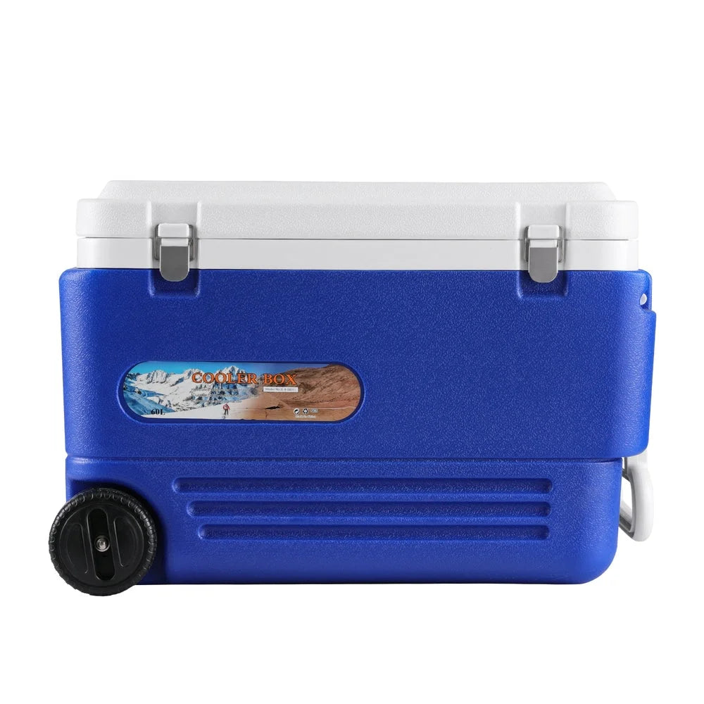 Glacio 60L Portable Ice Cooler Box With Wheels Camping