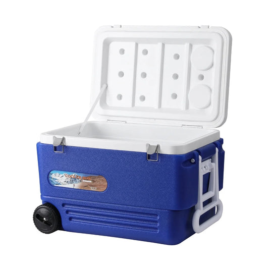 Glacio 60L Portable Ice Cooler Box With Wheels Camping