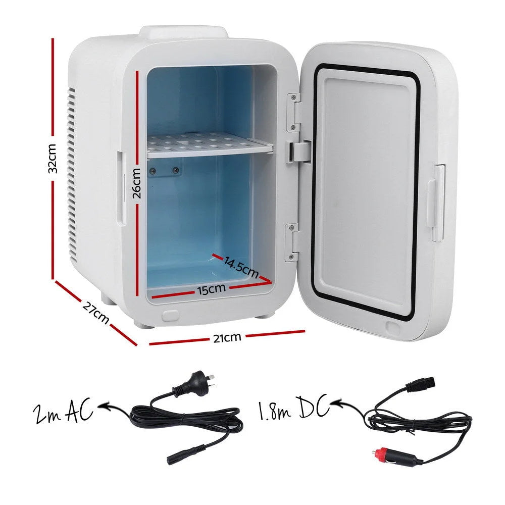 Glacio Mini Fridge Portable 13L White Electric Cooler