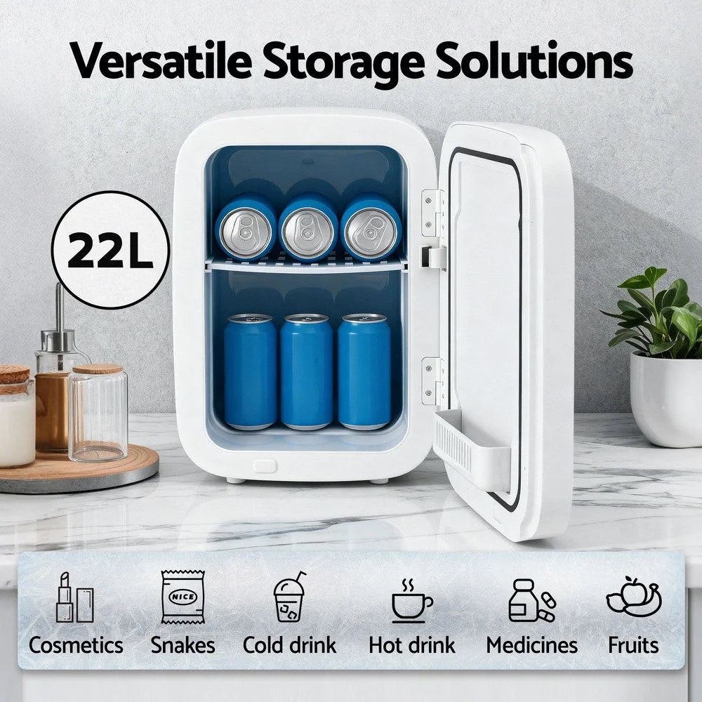 Glacio Mini Fridge Portable 22L White Electric Cooler