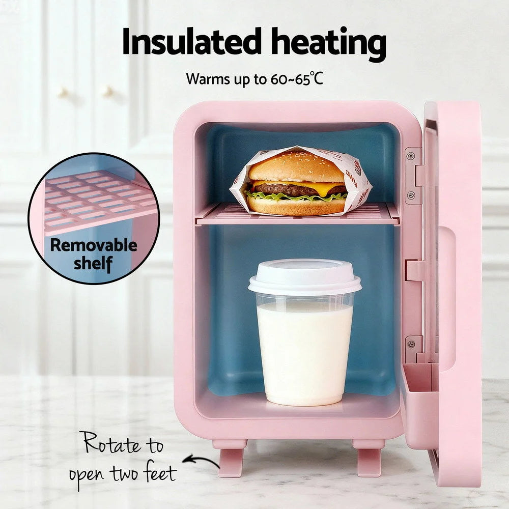 Glacio Mini Fridge Skincare Beauty Cooler Warmer LED Mirror