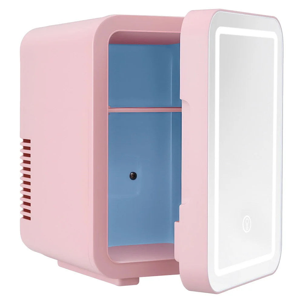 Glacio Mini Fridge Skincare Beauty Cooler Warmer LED Mirror