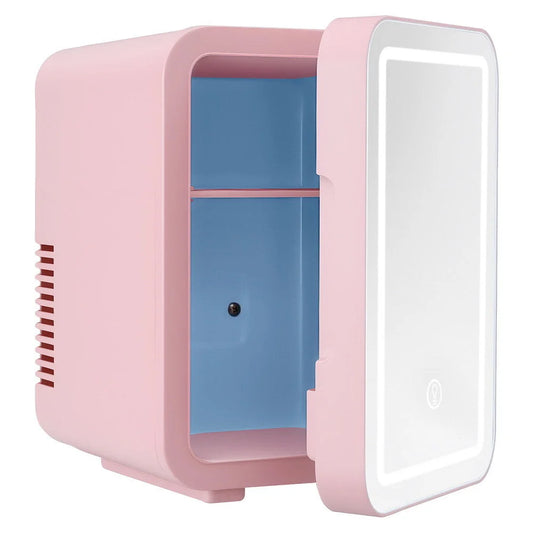 Glacio Mini Fridge Skincare Beauty Cooler Warmer LED Mirror