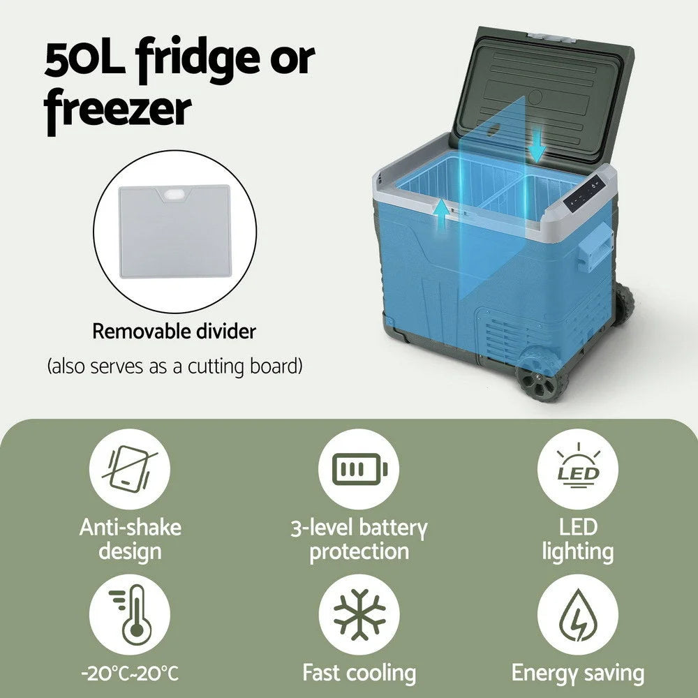 Glacio Portable Fridge 50L Camping Bar Fridges Freezer