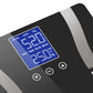 Glass LCD Digital Body Fat Scale Bathroom Electronic Gym Water Weighing - Black - Premium