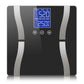 Glass LCD Digital Body Fat Scale Bathroom Electronic Gym Water Weighing - Black - Premium