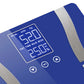 Glass LCD Digital Body Fat Scale Bathroom Electronic Gym Water Weighing - Blue - Premium
