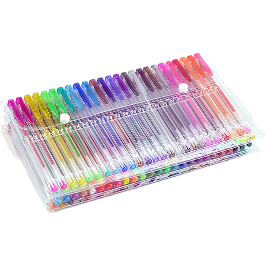Glitter Gel Pens 100 Pack with 2.5X More Ink - Craft Kids &