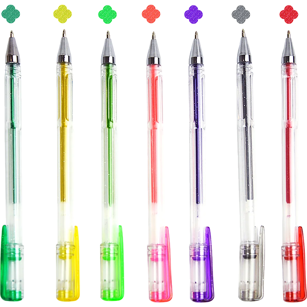 Glitter Gel Pens 100 Pack with 2.5X More Ink - Craft Kids &