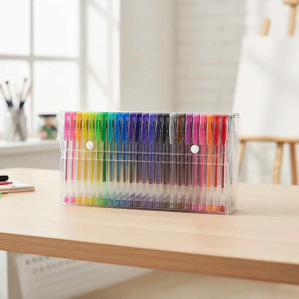 Glitter Gel Pens 100 Pack with 2.5X More Ink - Craft Kids &