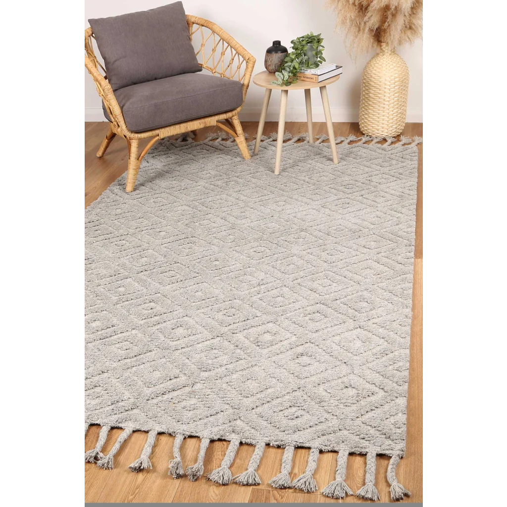 Goa D4 GREY Rug - 240x330 - Home & Garden