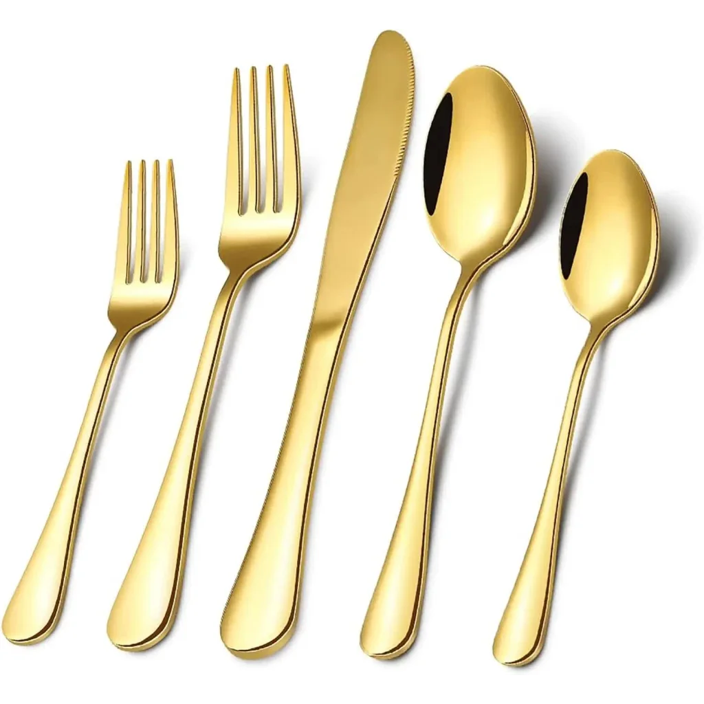 Gold 410 Stainless Steel Cutlery Set - Western Steak Knife