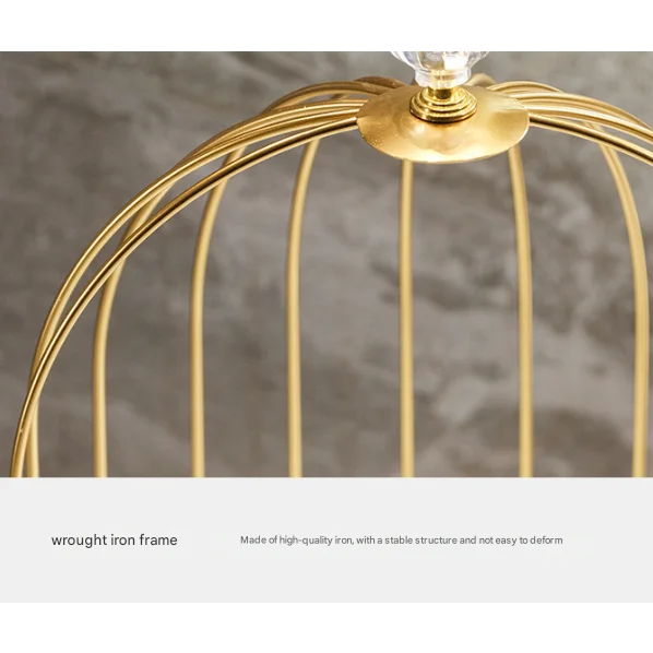 Gold and White Elegant 2-Tier Gold Birdcage Cosmetic