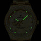Gold Automatic Mechanical Watch with Diamond Accents