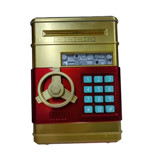 Gold Children’s Mini Safe Piggy Bank with Fingerprint