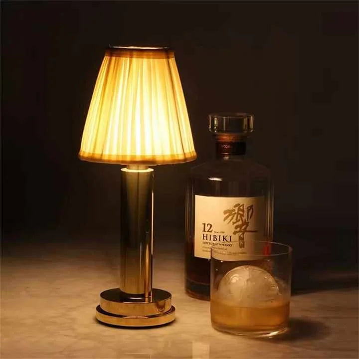 Gold Creative LED Rechargeable Table Lamp | 3 Adjustable