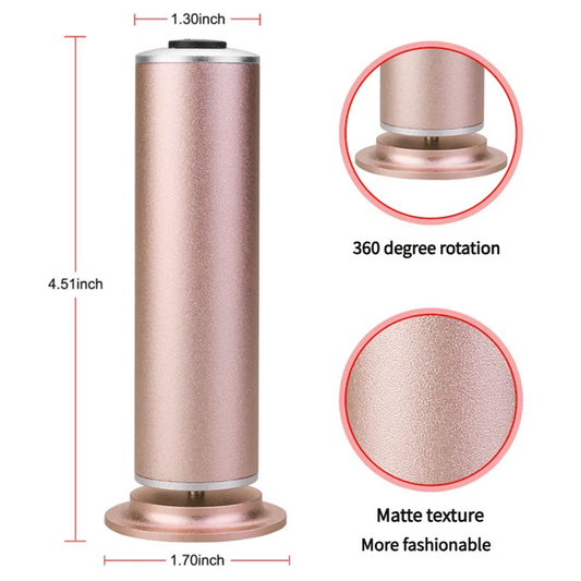 Gold Electric Foot Callus Remover - Portable Pedicure Tool