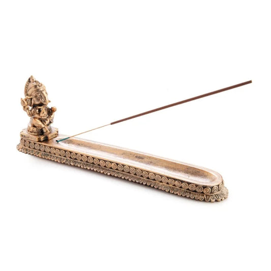 Gold Ganesha Incense Burner - Health & Beauty > Health &