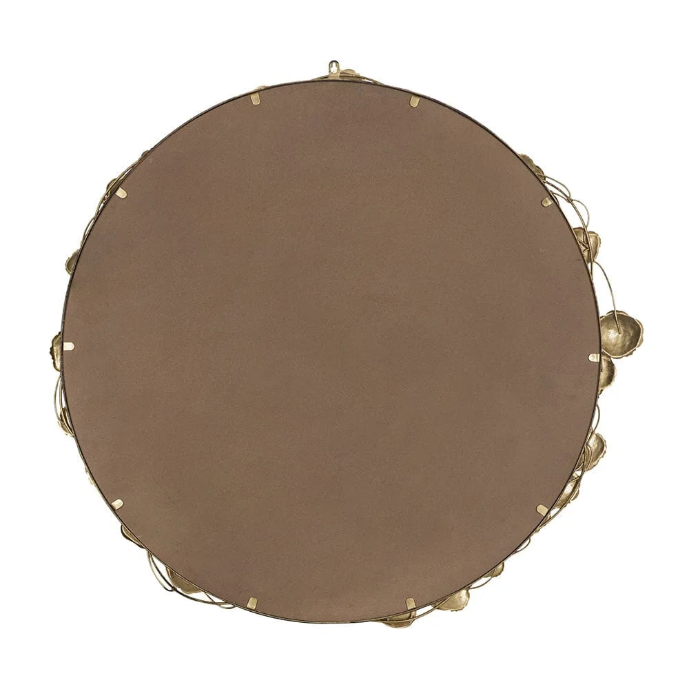 GOLD LEAF DESIGNER WALL MIRROR - Home & Garden > Decor >