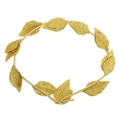 GOLD LEAF WREATH Greek Headband Crown Leaves Band Roman