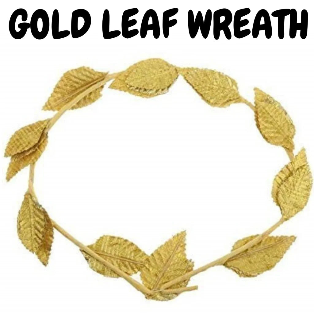 GOLD LEAF WREATH Greek Headband Crown Leaves Band Roman
