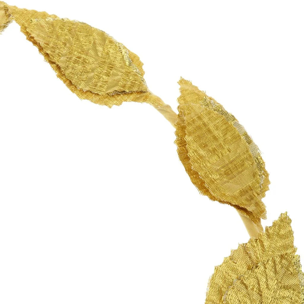 GOLD LEAF WREATH Greek Headband Crown Leaves Band Roman
