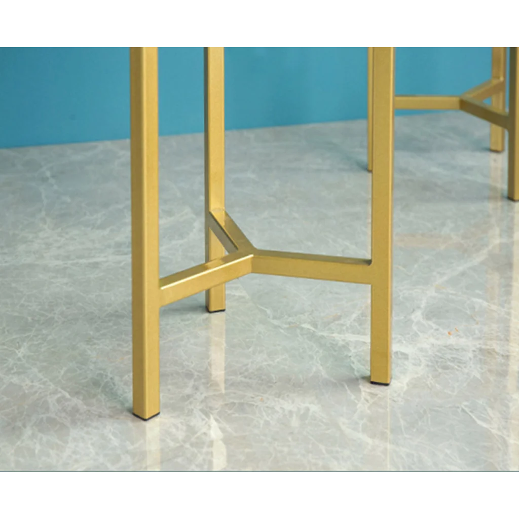 Gold Metal Plant Stand 2X 30CM with Flower Pot Holder Corner Shelving Rack Indoor Display