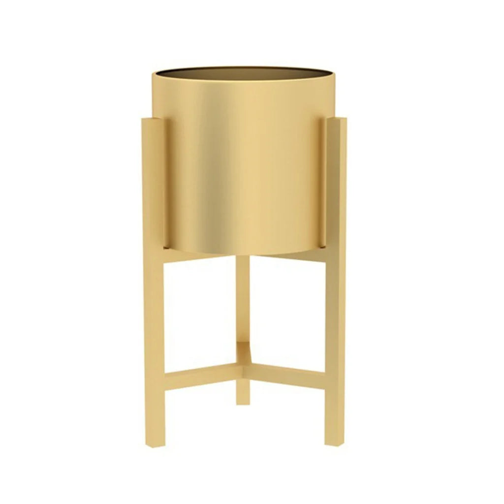 Gold Metal Plant Stand 45cm with Flower Pot Holder Corner Shelving Rack Indoor Display