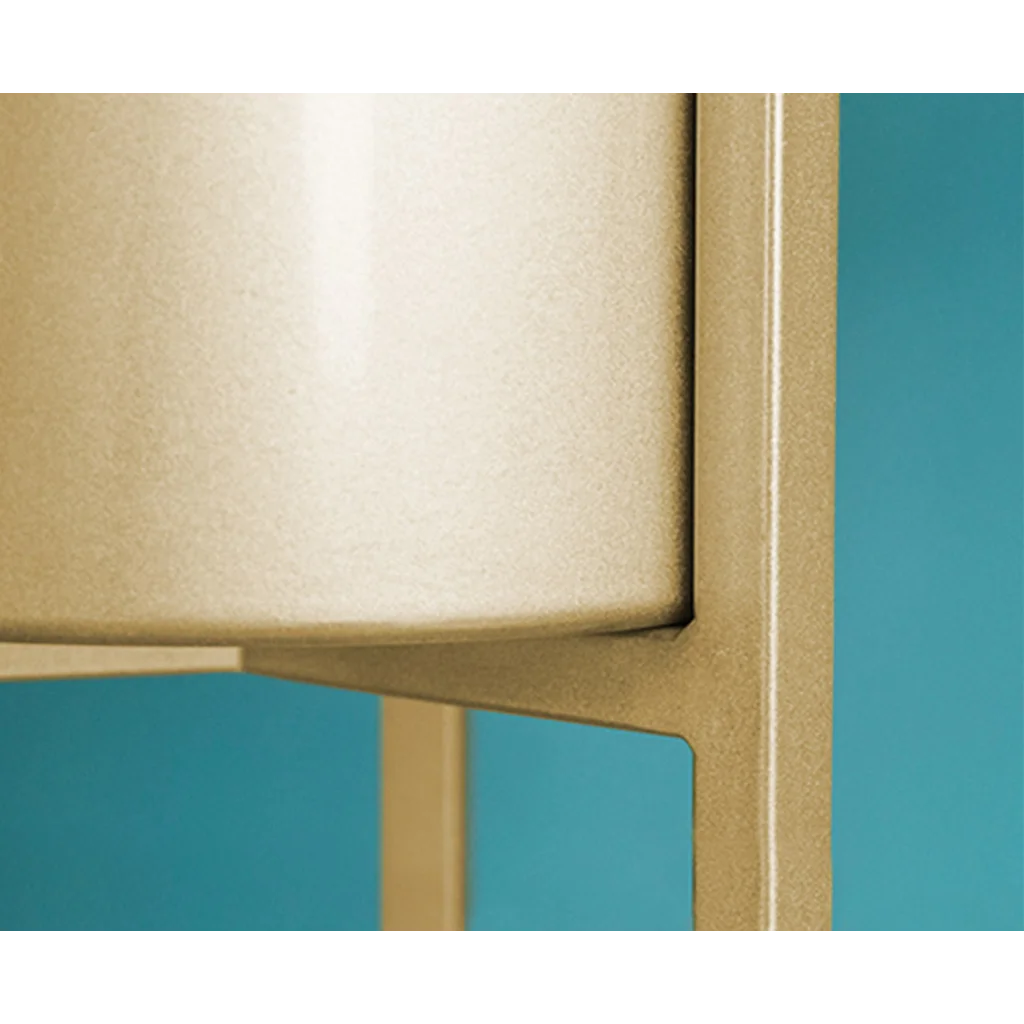 Gold Metal Plant Stand 4X 30CM with Flower Pot Holder Corner Shelving Rack Indoor Display